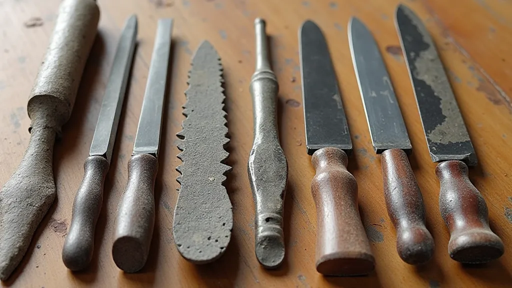 Rasps and files for stone carving