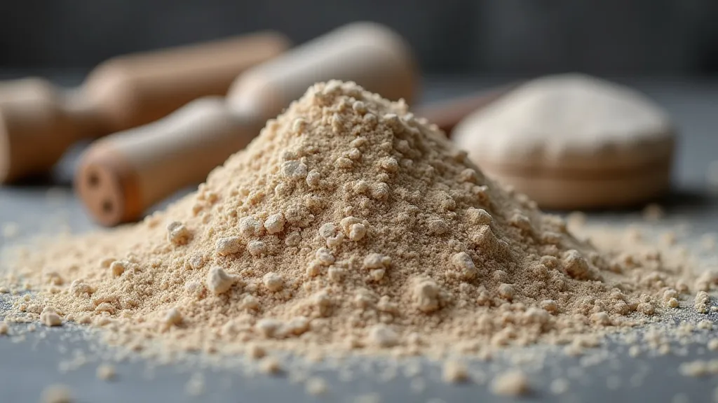 Pile of stone carving dust